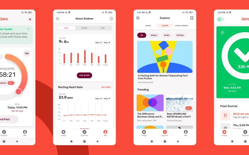 Zero app screens